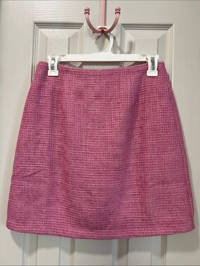 Pink Lily Lonely Heart Pink Tweed Skirt NWOT - Pink - Medium